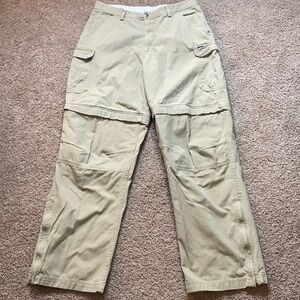 Gander Mountain Convertible Cargo pants to shorts by unzipping, size 36 X 34
